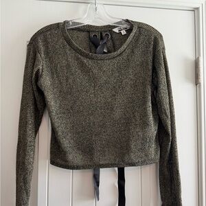 Olive Green Crew Neck Sweater